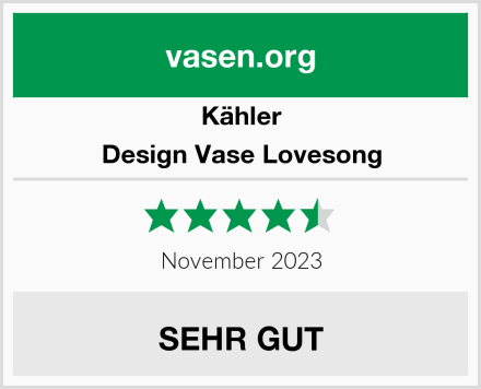 Kähler Design Vase Lovesong Test