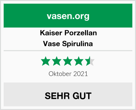 Kaiser Porzellan Vase Spirulina Test