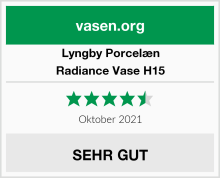Lyngby Porcelæn Radiance Vase H15 Test