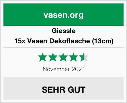 Giessle 15x Vasen Dekoflasche (13cm) Test