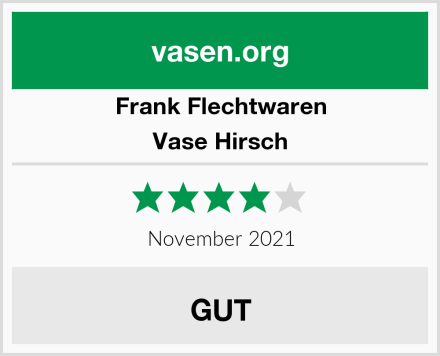 Frank Flechtwaren Vase Hirsch Test