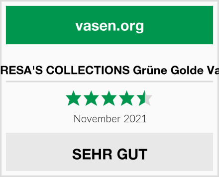  TERESA'S COLLECTIONS Grüne Golde Vase Test