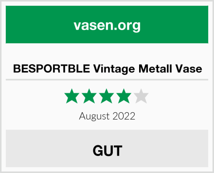  BESPORTBLE Vintage Metall Vase Test