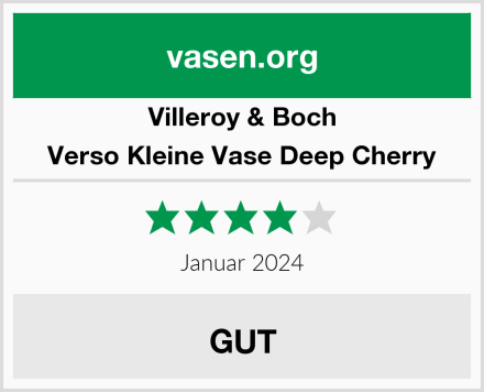 Villeroy & Boch Verso Kleine Vase Deep Cherry Test