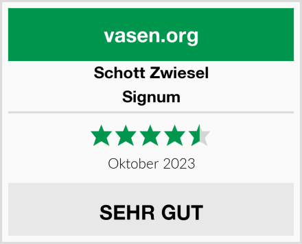 Schott Zwiesel Signum Test