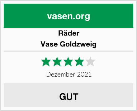 Räder Vase Goldzweig Test