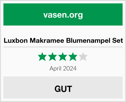  Luxbon Makramee Blumenampel Set Test