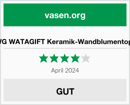  WG WATAGIFT Keramik-Wandblumentopf Test