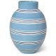 Kähler Designer Vase aus Irdengut Mittelblau Test