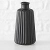  Boltze Vase Porzellan matt schwarz