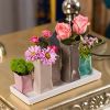  Jinfa Handgefertigte kleine Keramik Deko Blumenvasen Set